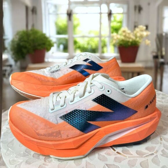 New Balance FuelCell Rebel v4 Women’s Running Shoes D Wide Hot Mango WFCXCC4-D N - Picture 7 of 12